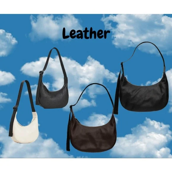 DISO: Large Black Leather Crescent.        DO NOT PURCHASE - Picture 4 of 6